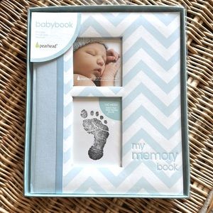 Baby book with foot print option
